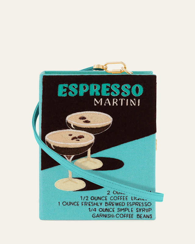 Espresso Martini Book Clutch Bag